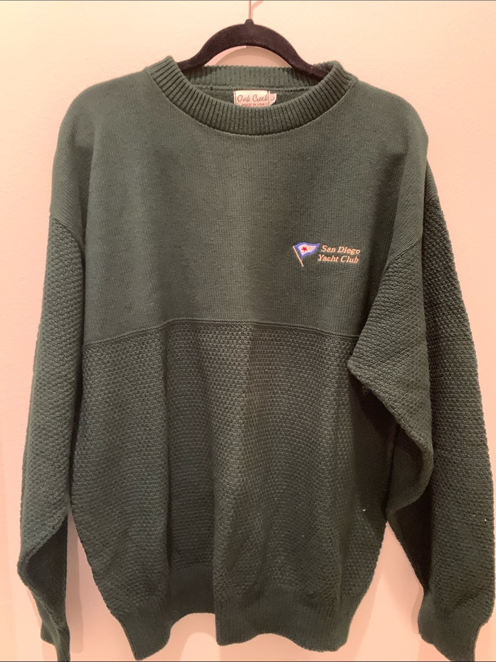San Diego Yacht Club Dark Green Crewneck Sweater